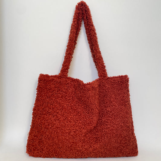 Mom bag fluffy oranje