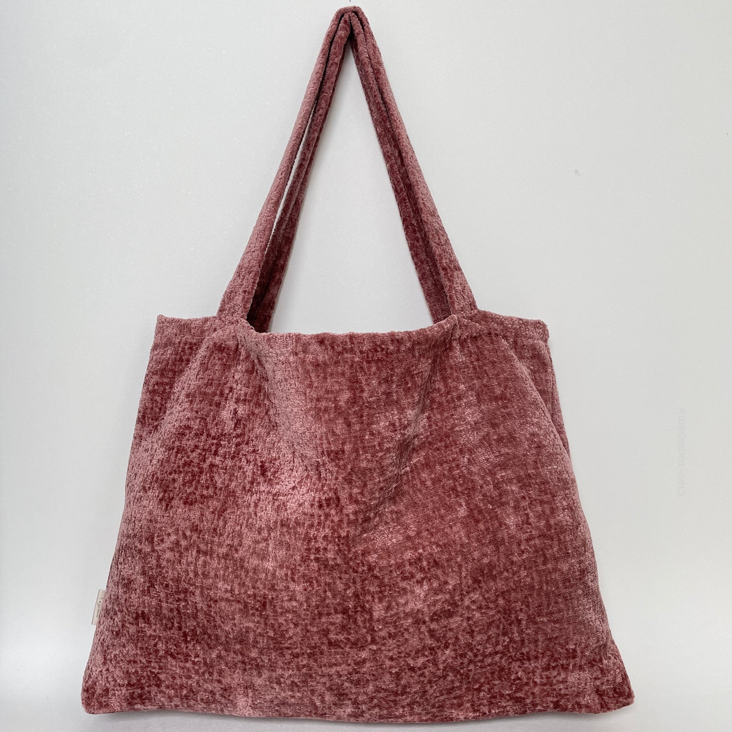 Mom Bag velvet grof oud roze