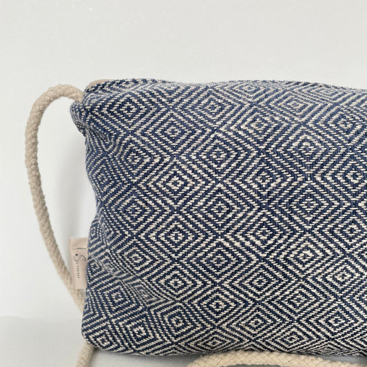 Clutch zigzag blauw