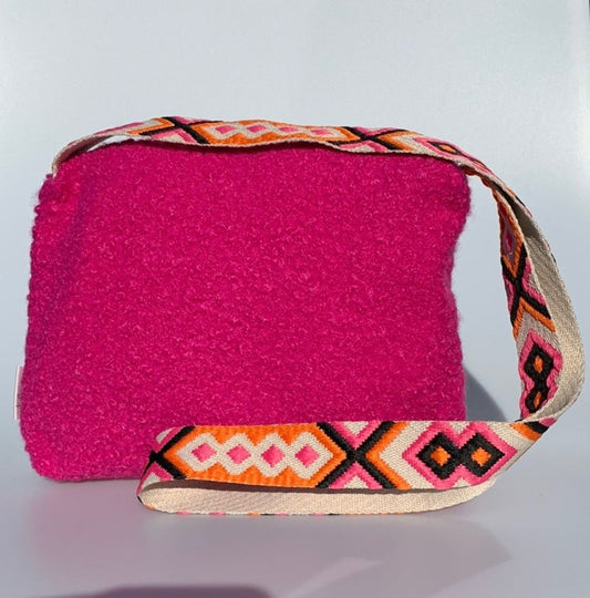 Clutch Teddy Pink